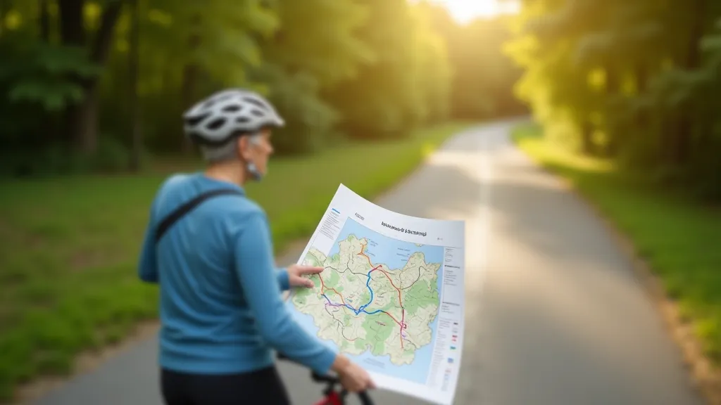 Mapa a navigace na kole